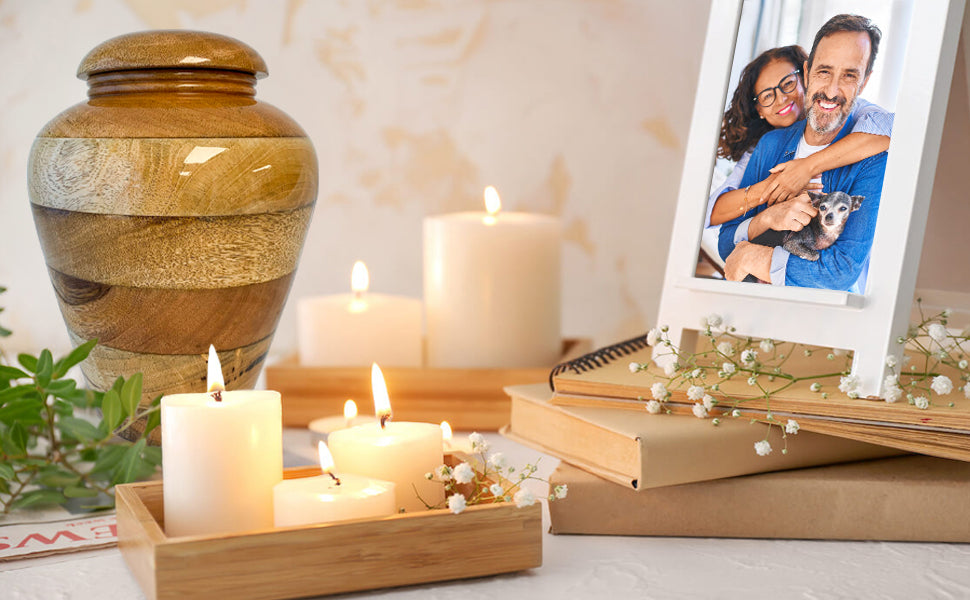 Handcrafted Wooden Urn for Human Ashes – A Natural, Timeless Tribute to a Life Well Lived and Deeply Loved – Large Adult Legacy Memorial for Men or Women